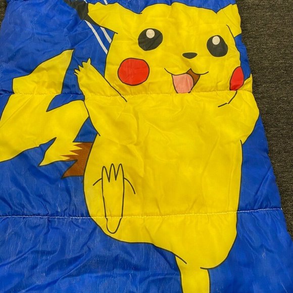 Vintage 90s Nintendo Pokemon Pikachu Sleeping Bag - Picture 4 of 8